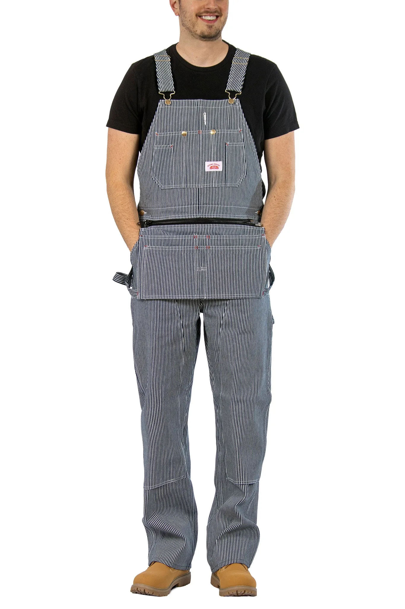 #730 Stripe Carpenter Bib Overalls