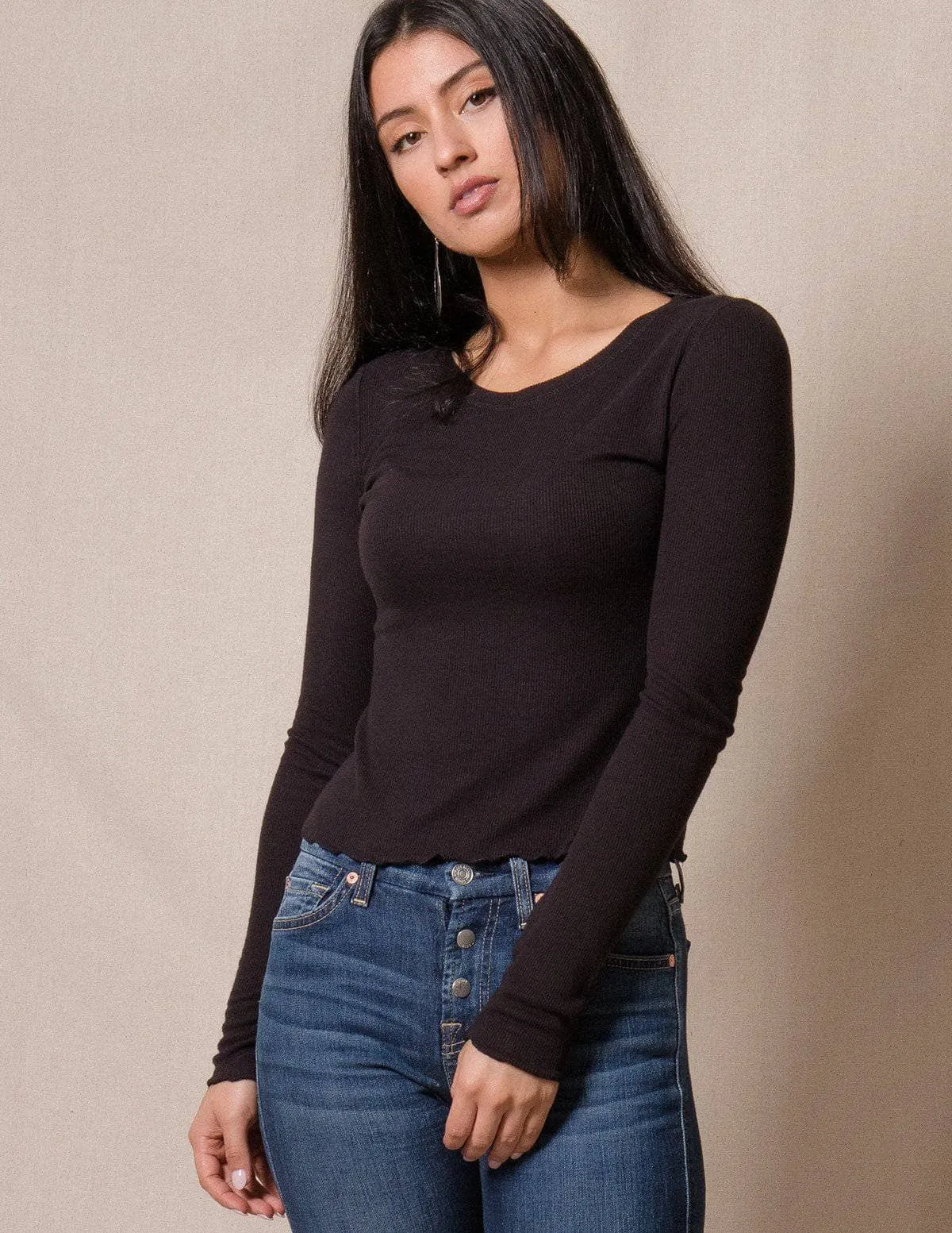 Amelia Rib Knit Top