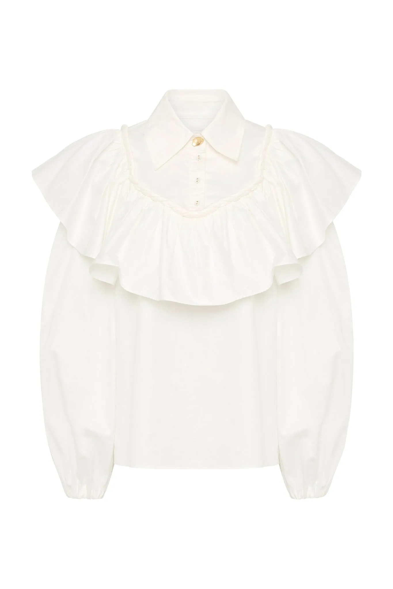 Anne Twisted Flounce Blouse