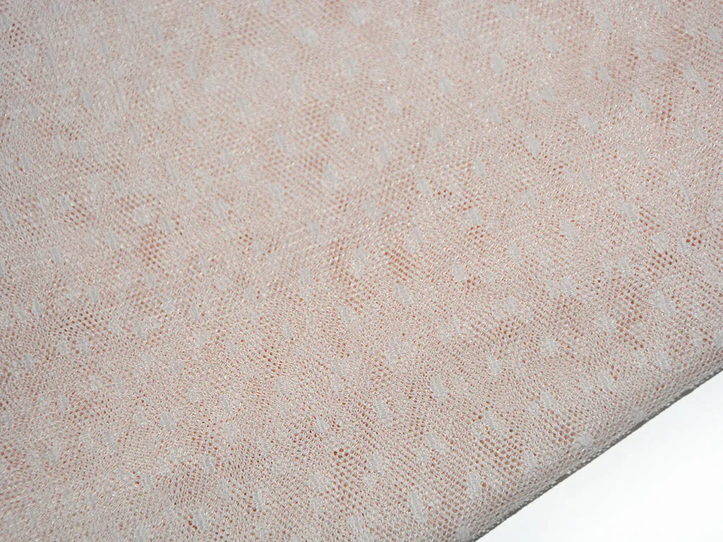 Baby Pink Plain Net Fabric