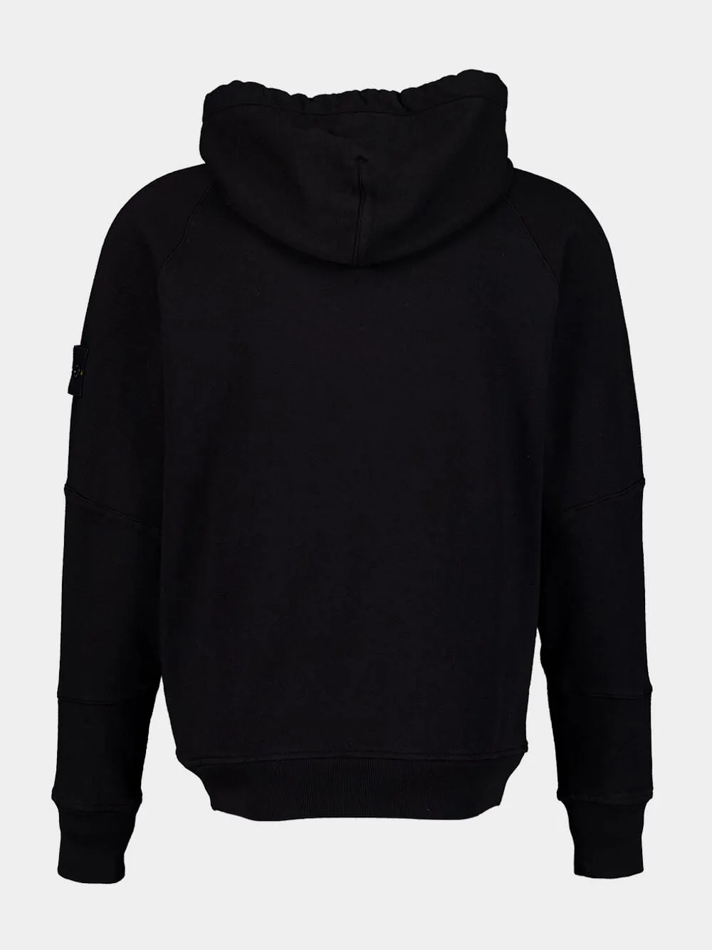 Black Hooded full-zipper Sweatshirt