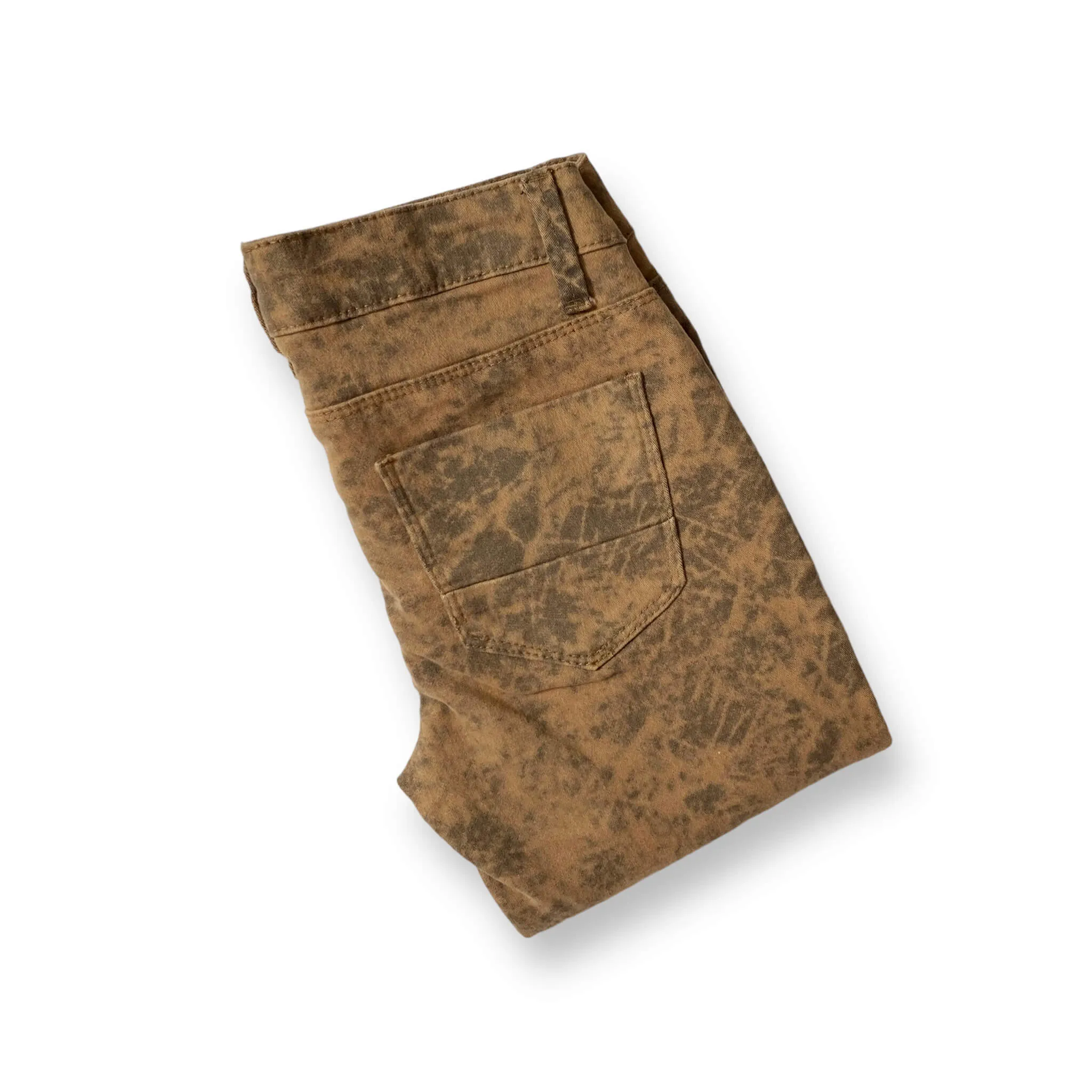 Brown Bronze Denim Skinny Jeans