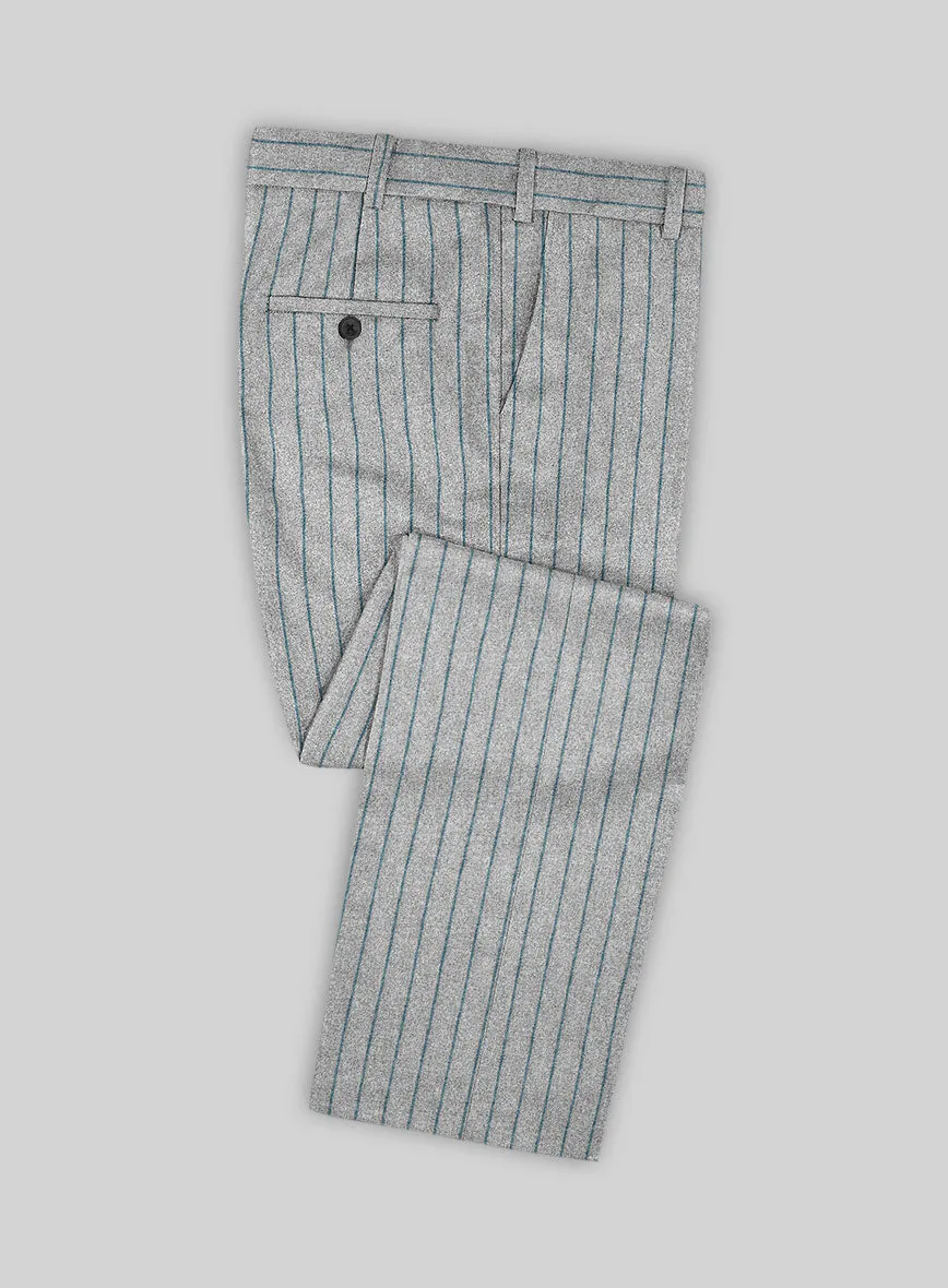 Caccioppoli Jimena Gray Wool Pants