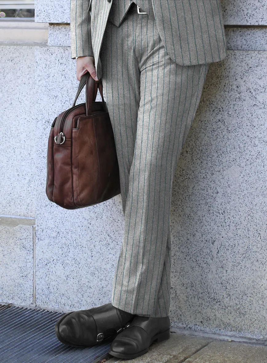 Caccioppoli Jimena Gray Wool Pants