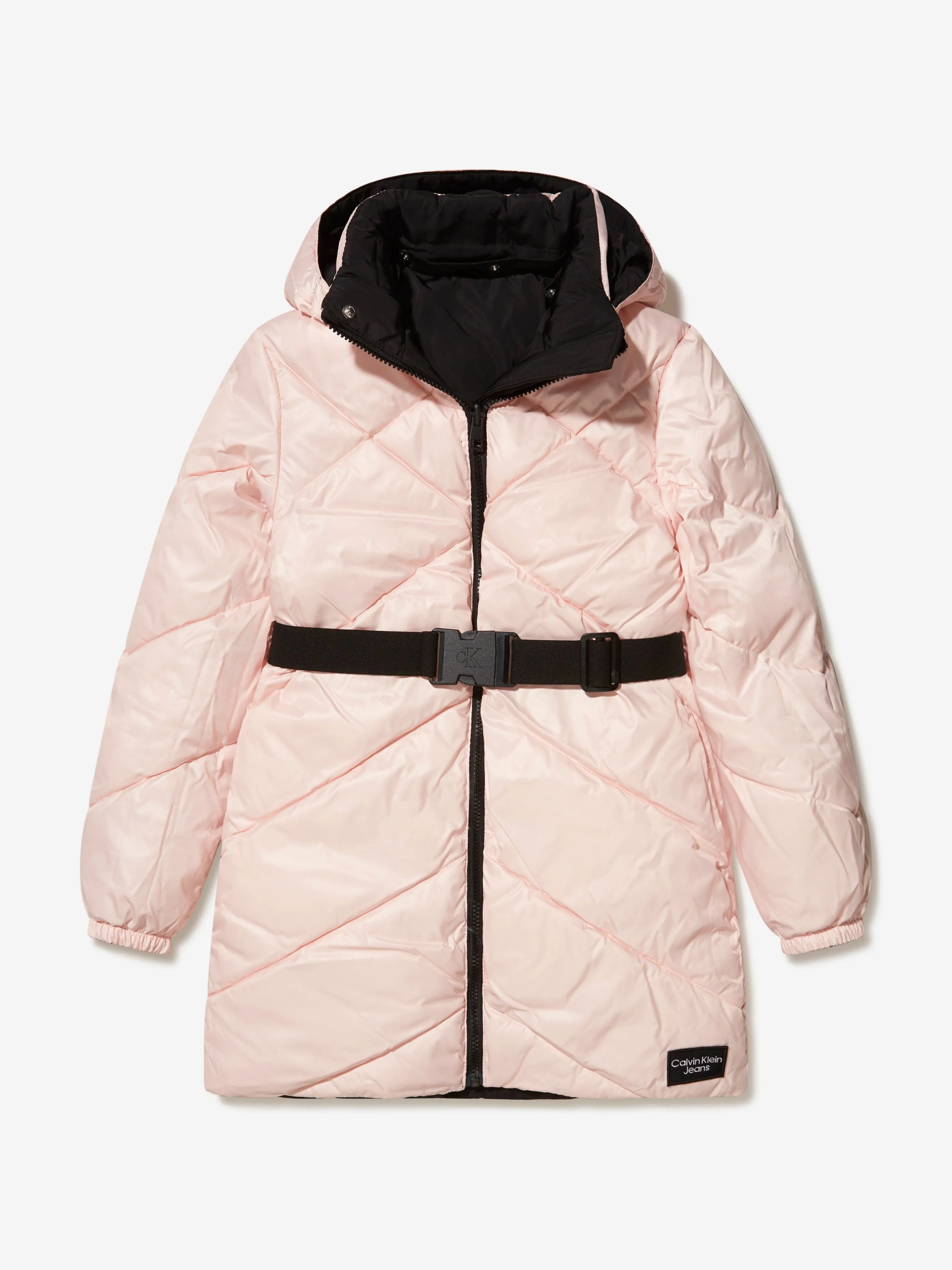 Calvin Klein Girls Reversible Padded Long Coat