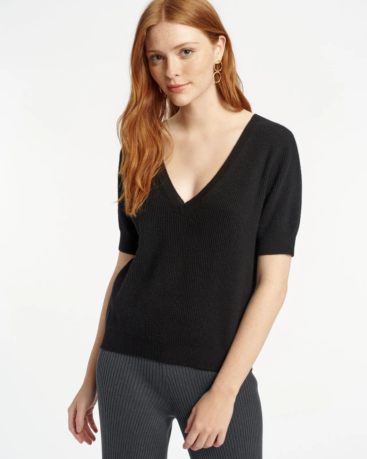 Cashblend Carmella Short Sleeve Sweater