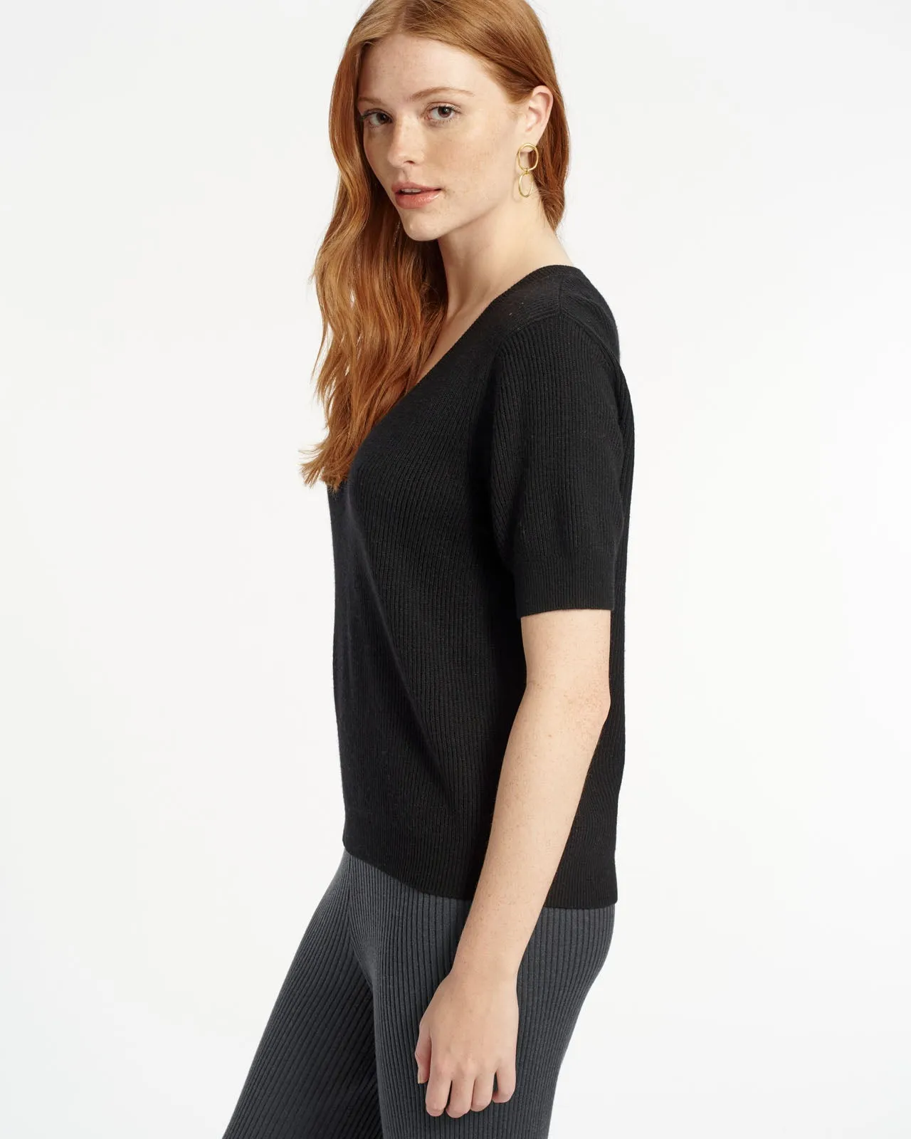 Cashblend Carmella Short Sleeve Sweater