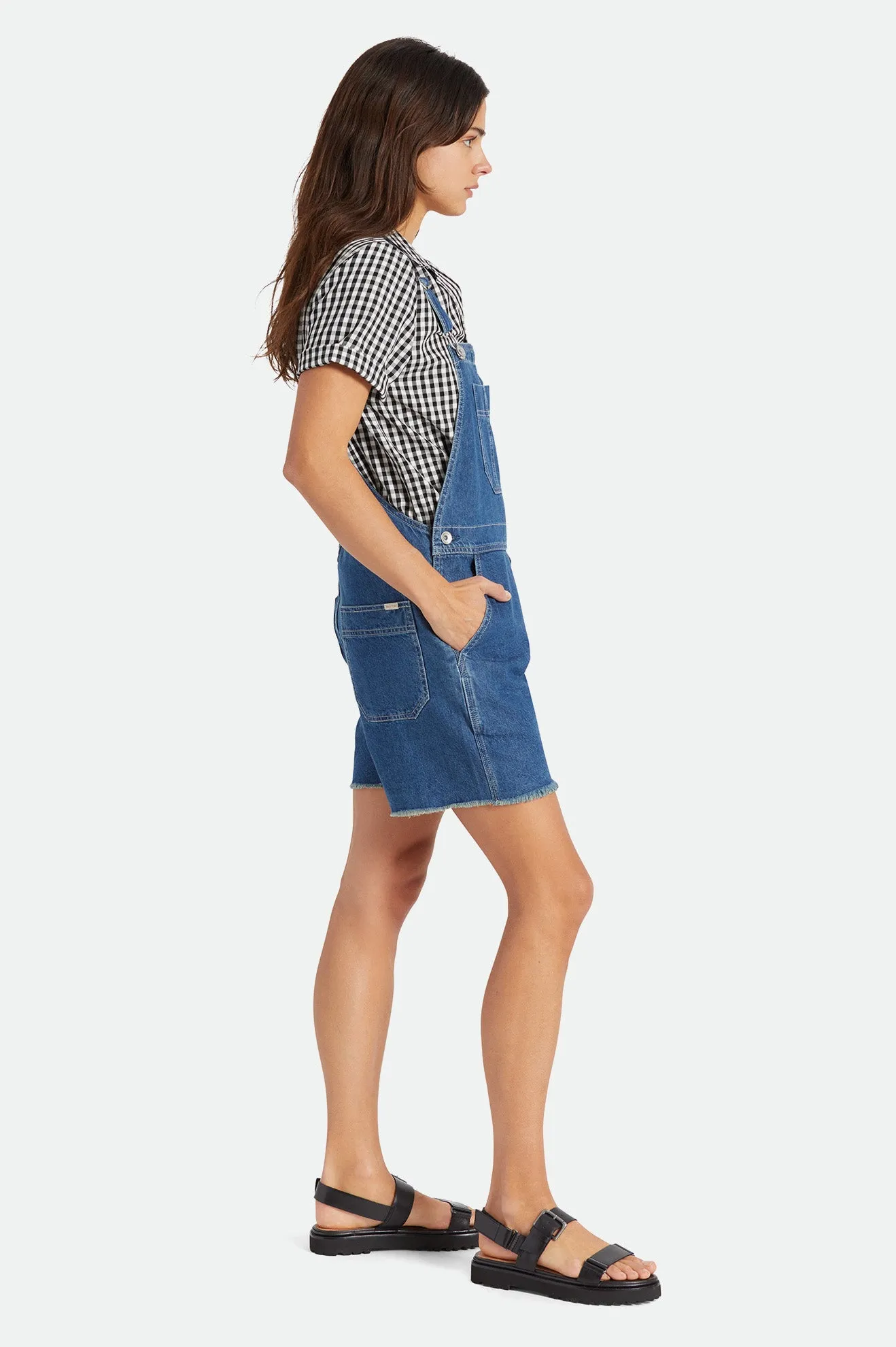 Christina Short Overall - Indigo Rinse