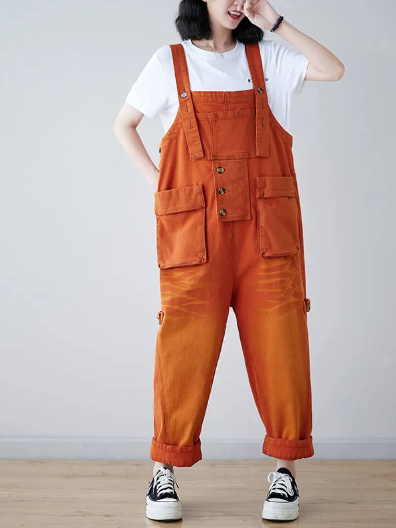 Classic Vintage Overalls Women's Denim Dungarees