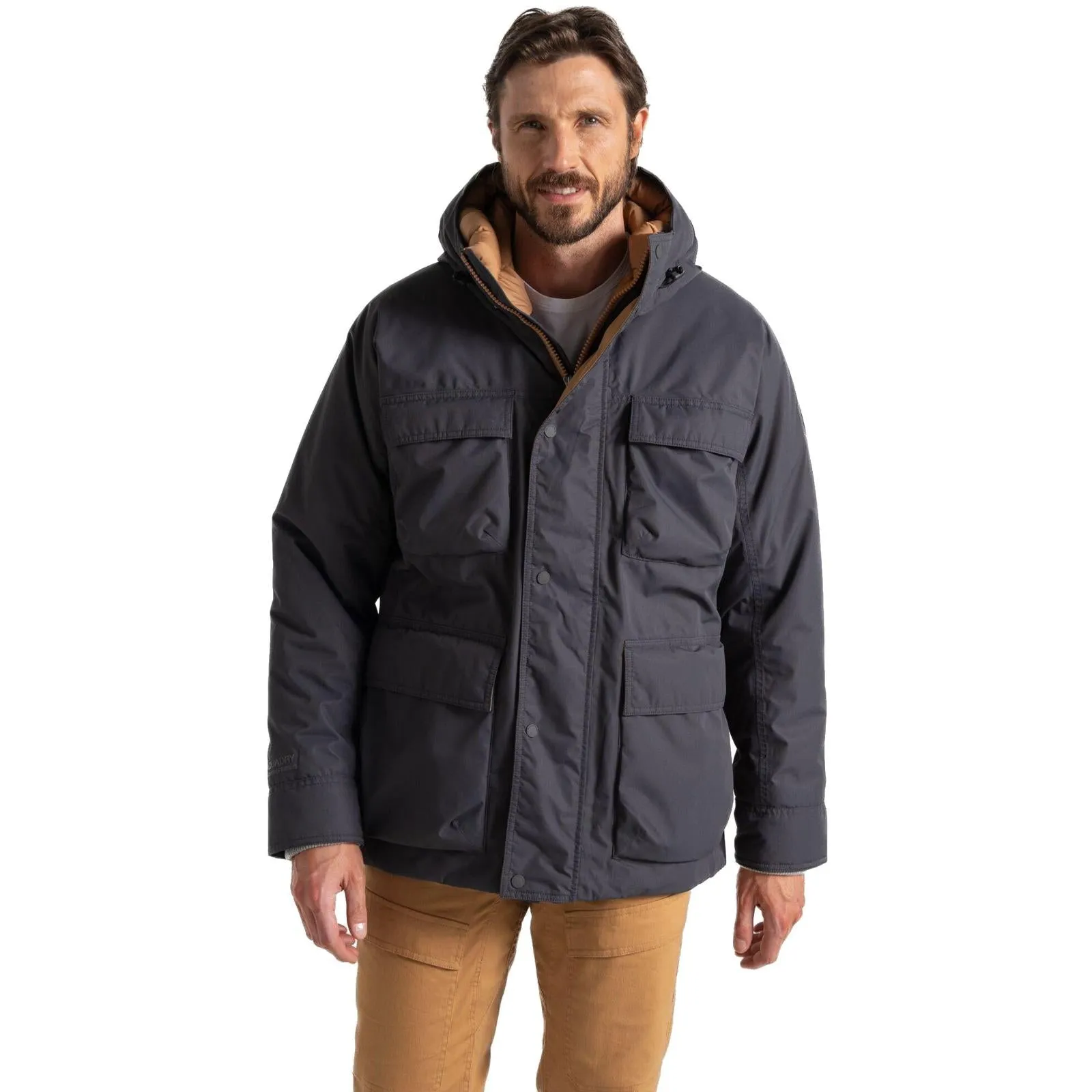 Craghoppers Mens Breckon Waterproof Padded Hooded Jacket