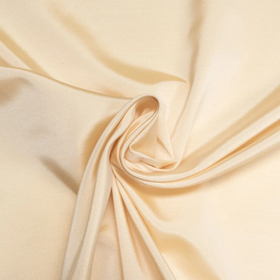 Custard Yellow Pure Silk Faille