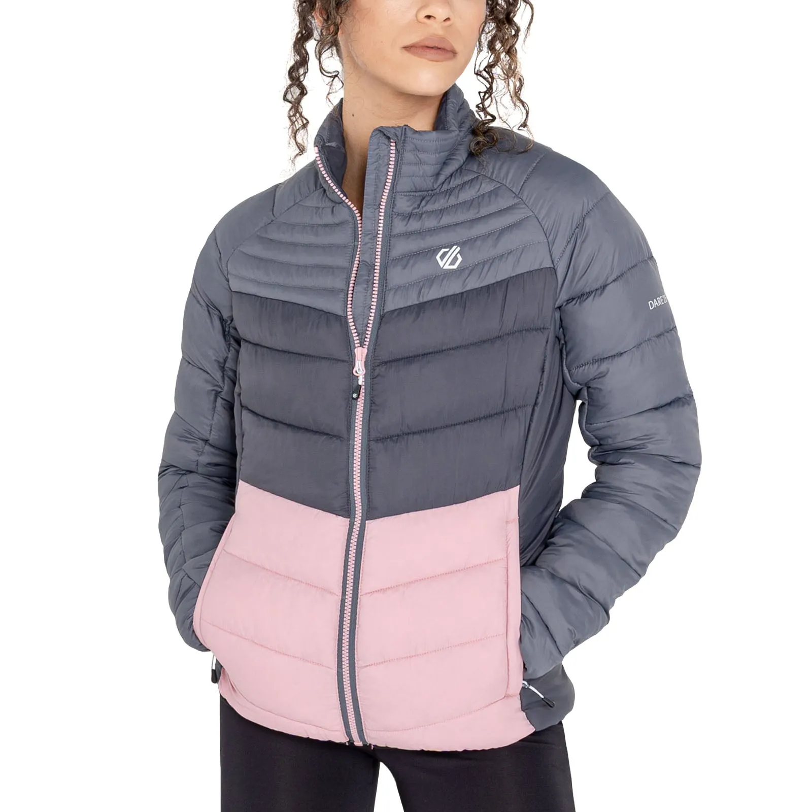 Dare 2b Womens Preact Quilted Outdoor Jacket - Powder Pink