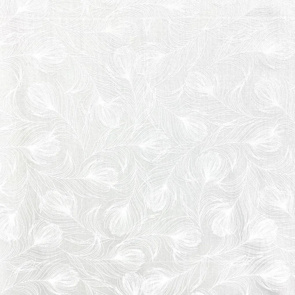 Delicate Fern Rose & Hubble Cotton Poplin Fabric