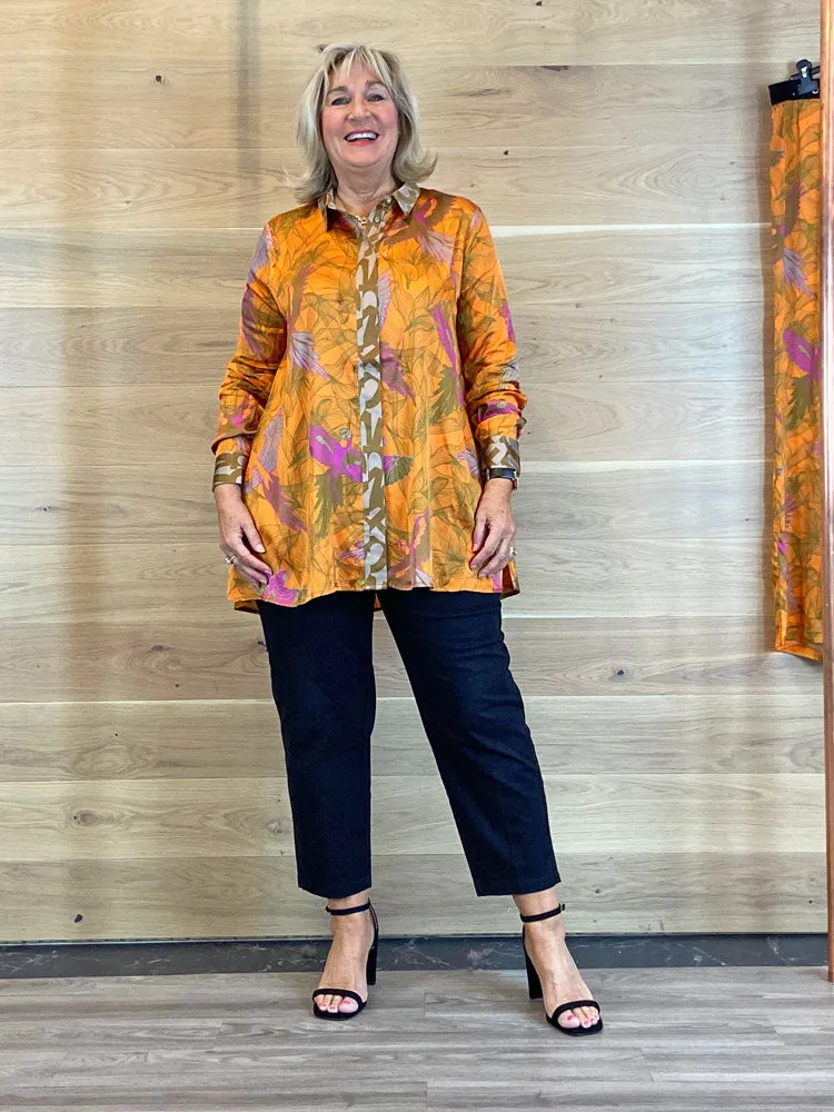 Delicate Love Boli Parrot Blouse Orange