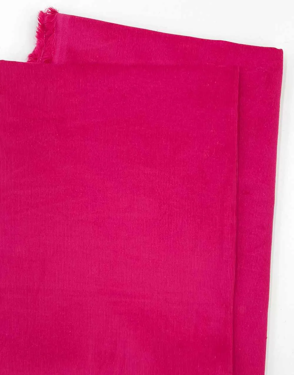 Fuchsia Pink 21 Wale Cotton Needlecord Fabric