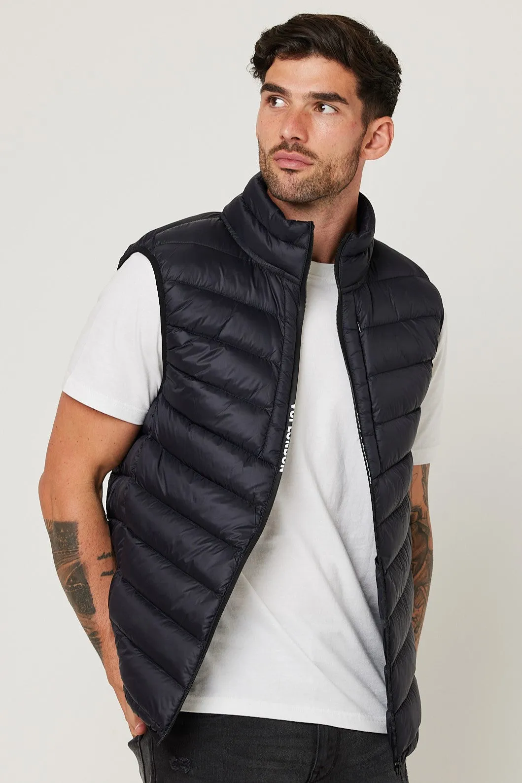 Greenfield Puffer Gilet - Black