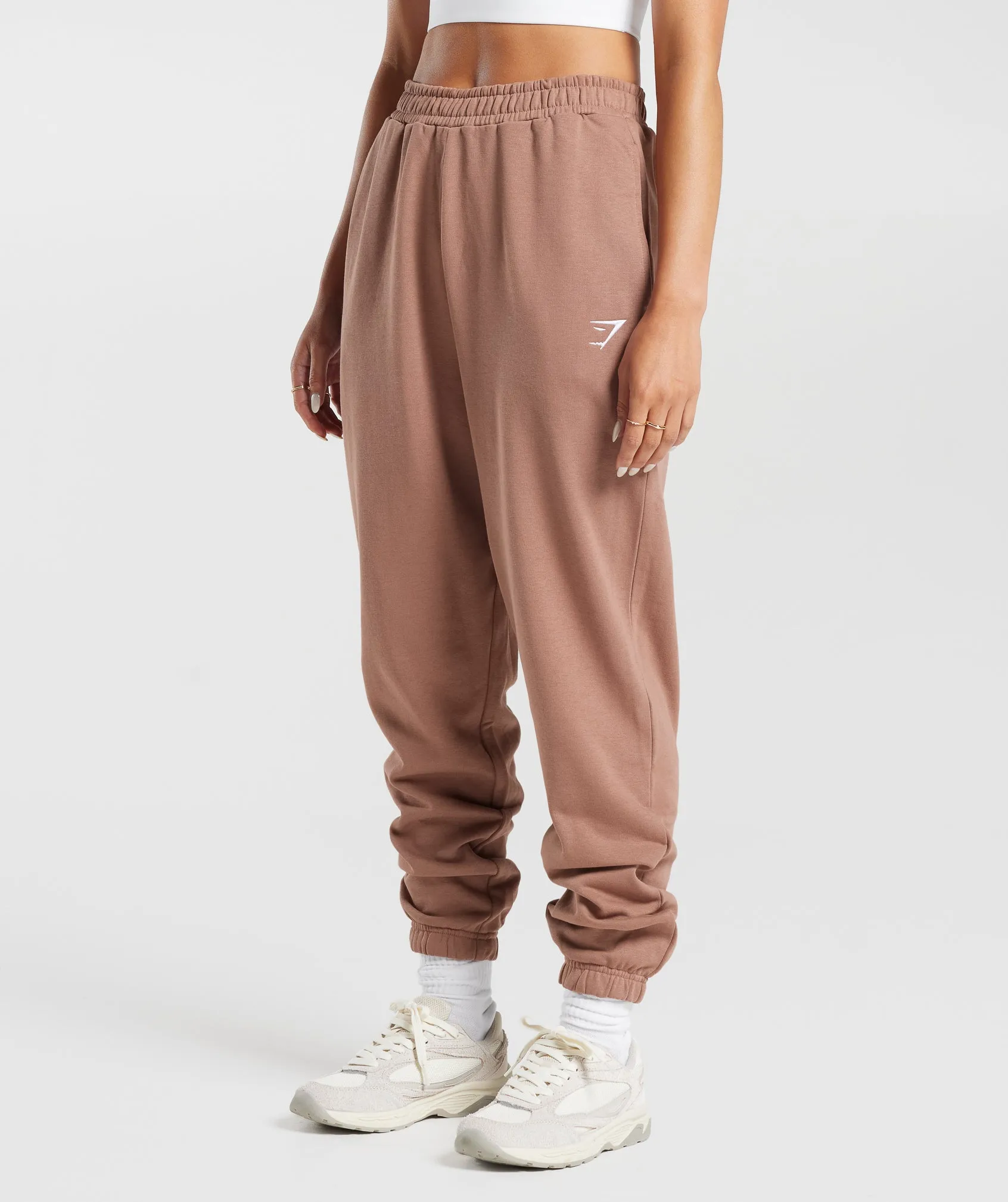 Gymshark Training Fleece Joggers - Taupe Brown