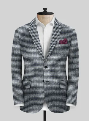 Harris Tweed Houndstooth Indi Blue Jacket