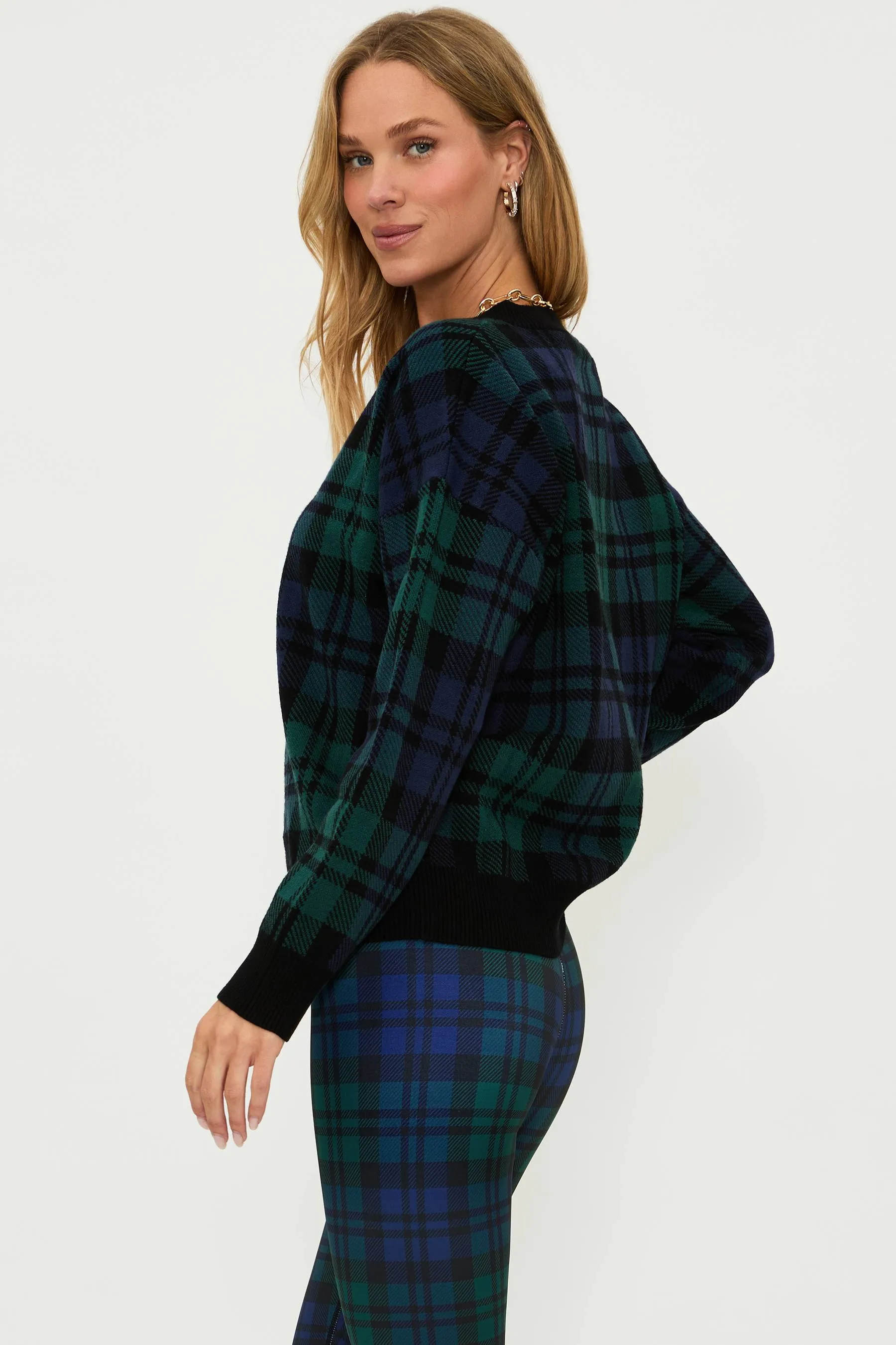 Joey Sweater Wintergreen Plaid