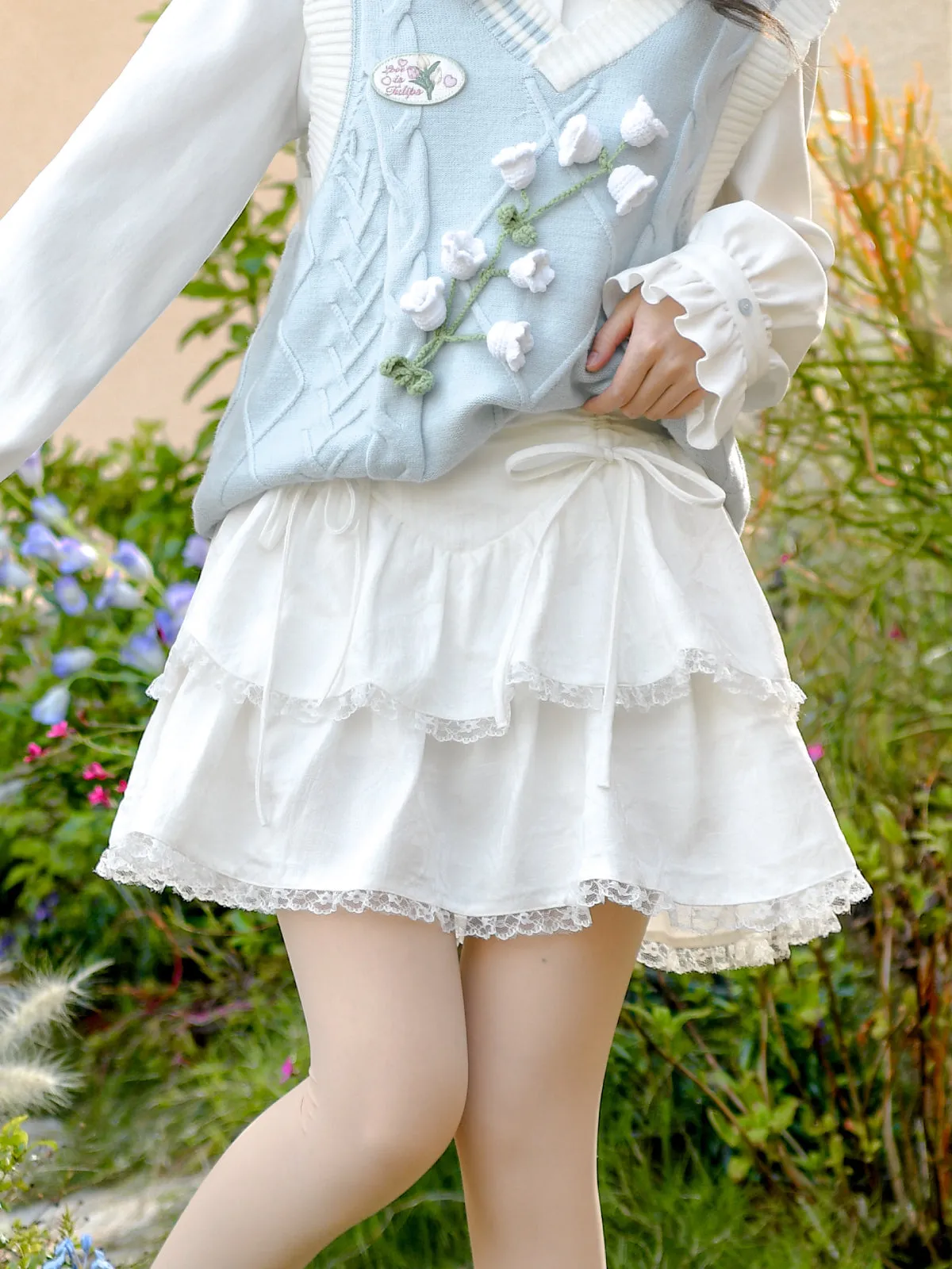 Lily of the Valley First Love Baby Blue Knit Vest