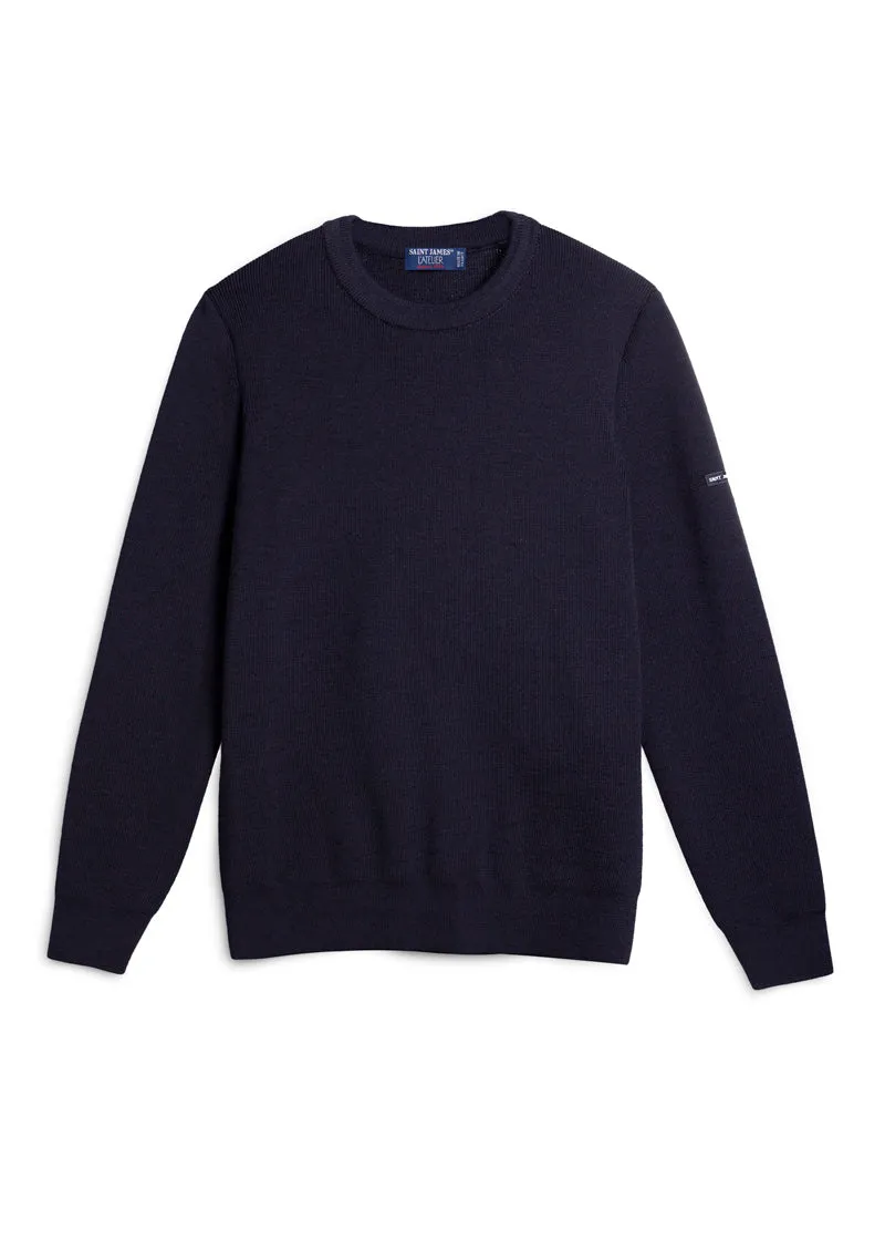 LOCRONAN III - Crew Neck Sweater for Men | Straight Fit  (NAVY)