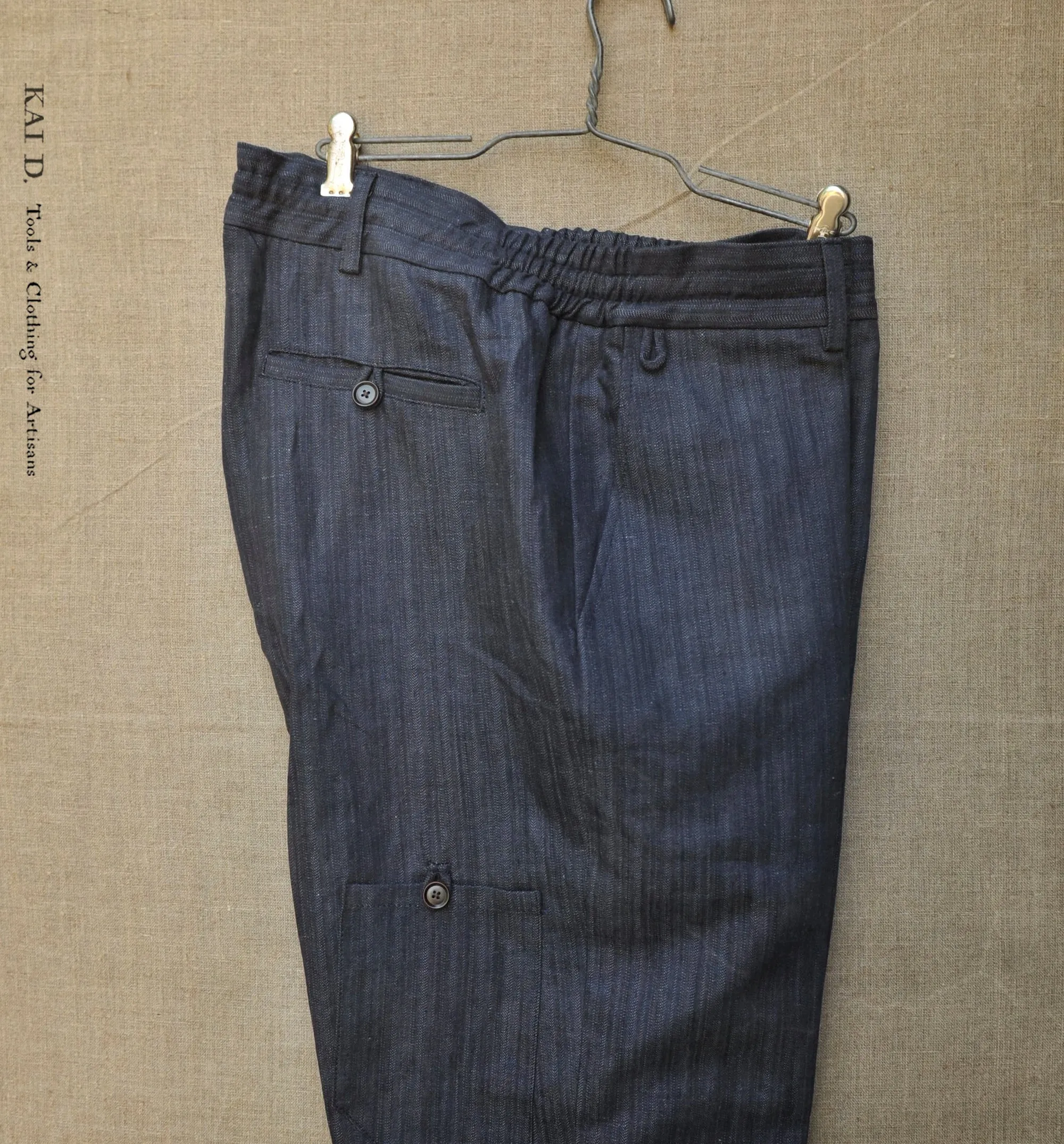 Lukas Pants - Texture Linen Herringbone - 30, 32, 34, 36, 38