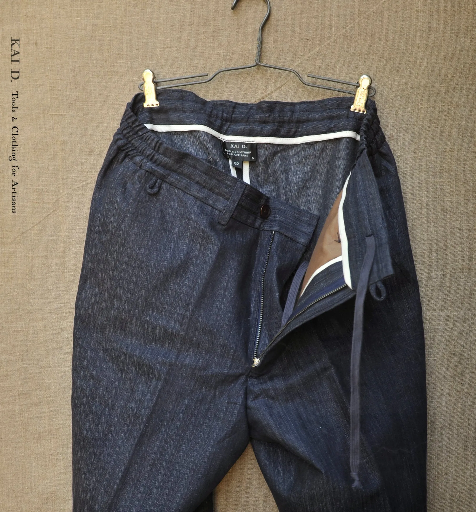 Lukas Pants - Texture Linen Herringbone - 30, 32, 34, 36, 38