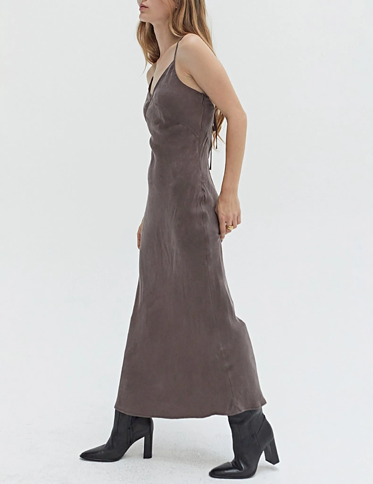 Madeline Mink Cupro Slip Dress