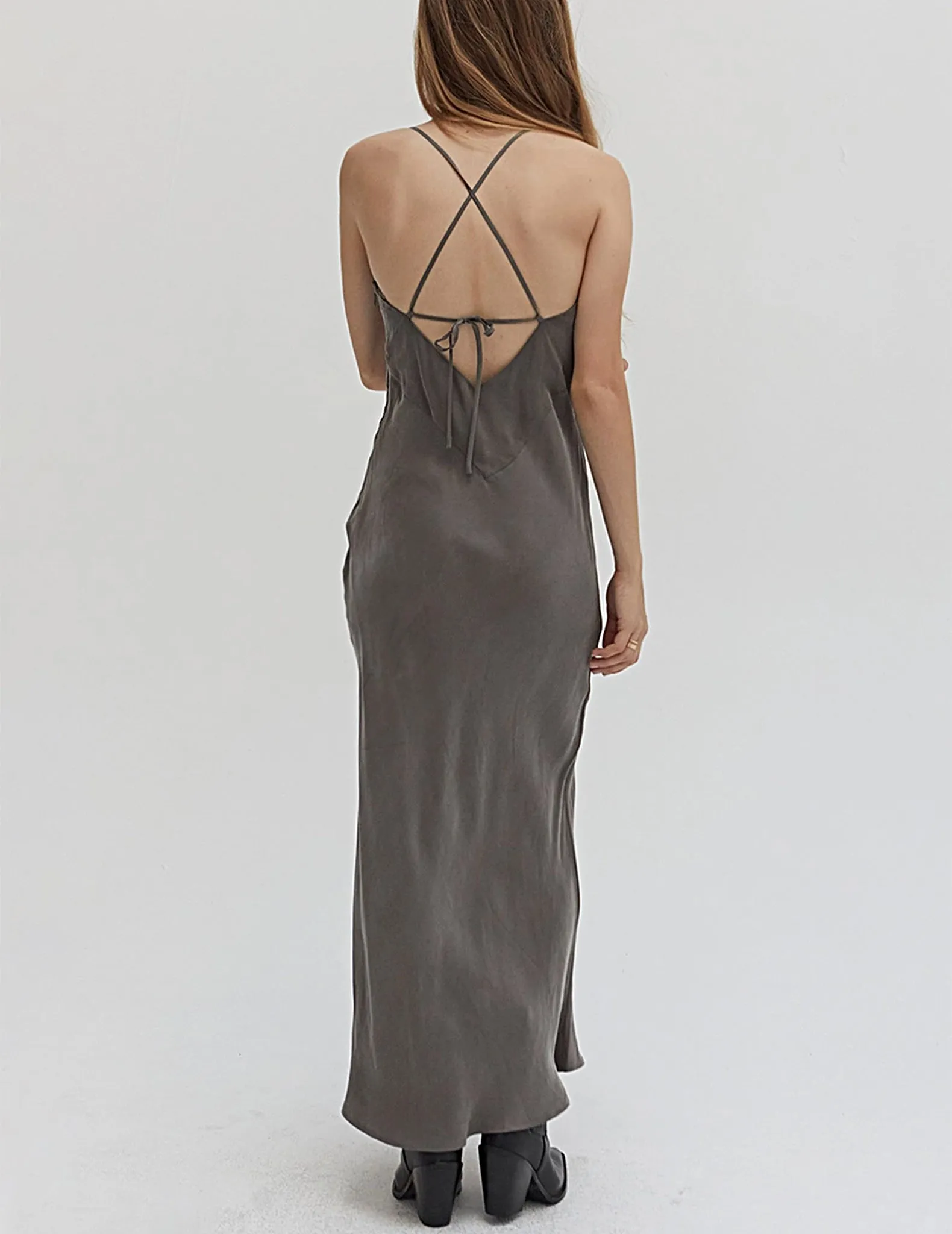 Madeline Mink Cupro Slip Dress