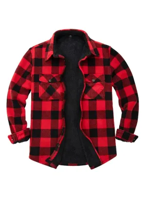 Men's Matching Family Buffalo Red Plaid Jacket