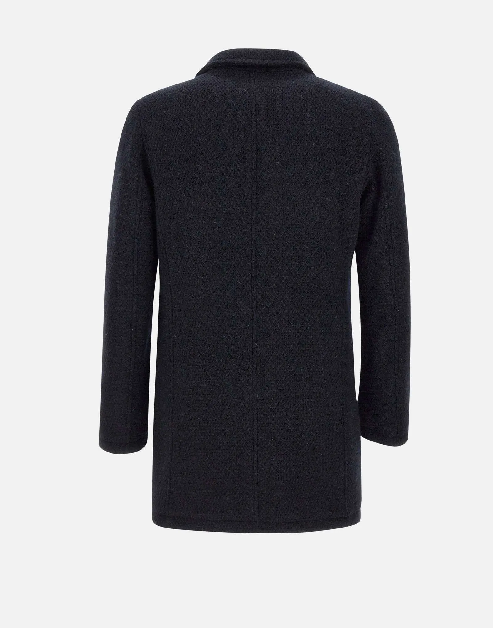 Men's Wool Mohair Coat in Blue