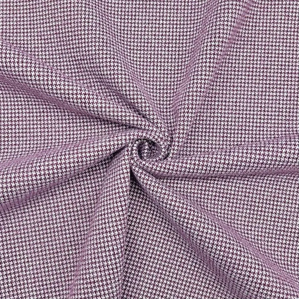 Mini Dogtooth Stretch Wool Fabric