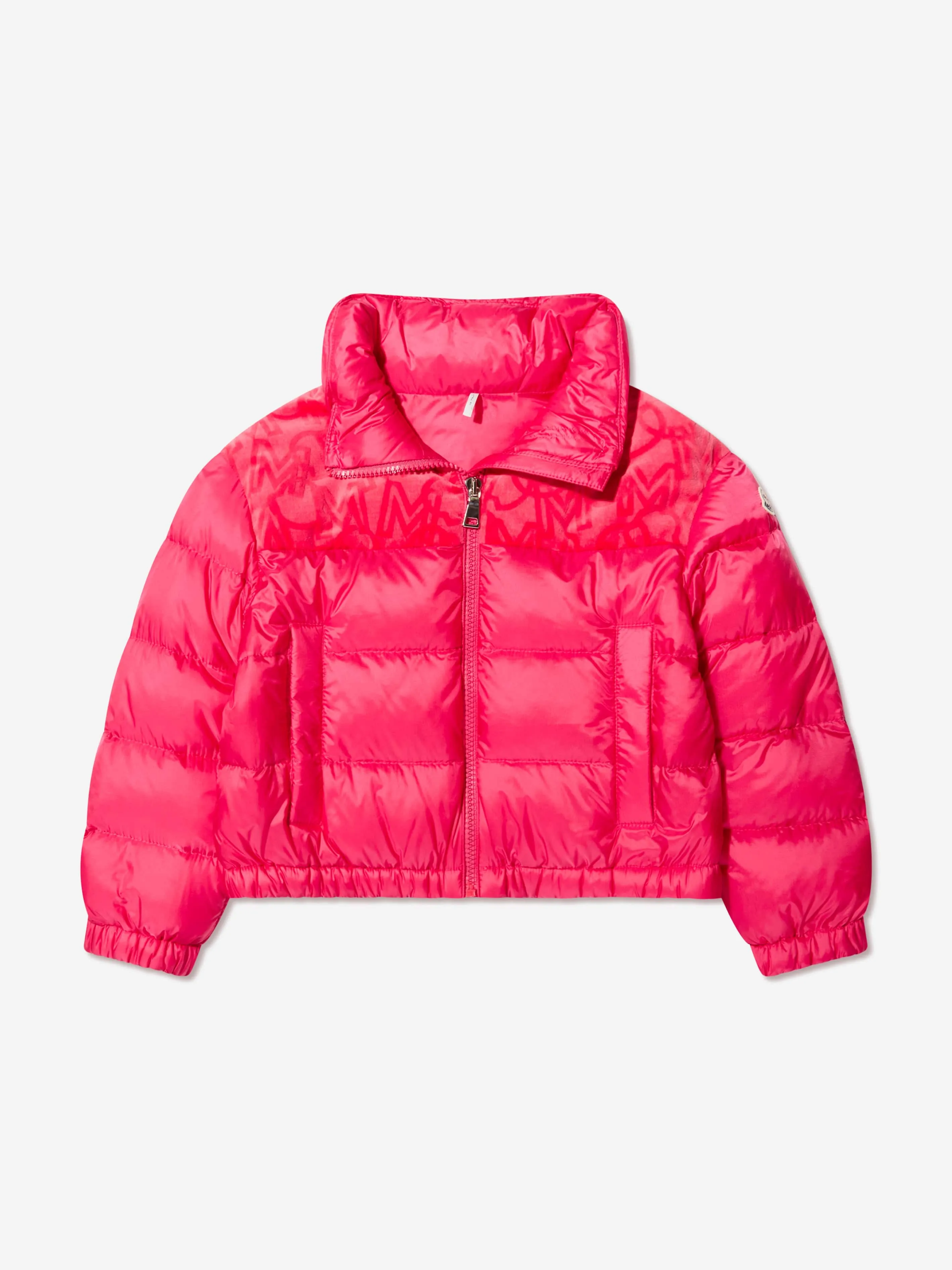 Moncler Enfant Girls Down Padded Ninan Jacket in Red