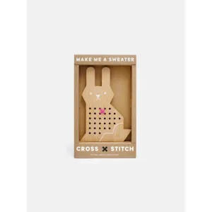 Moon Picnic cross stitch rabbit