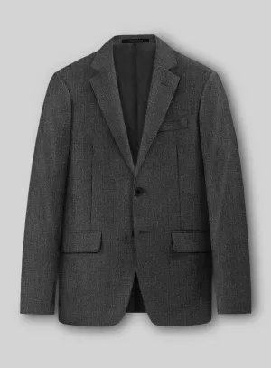 Napolean Stretch Dark Gray Wool Jacket