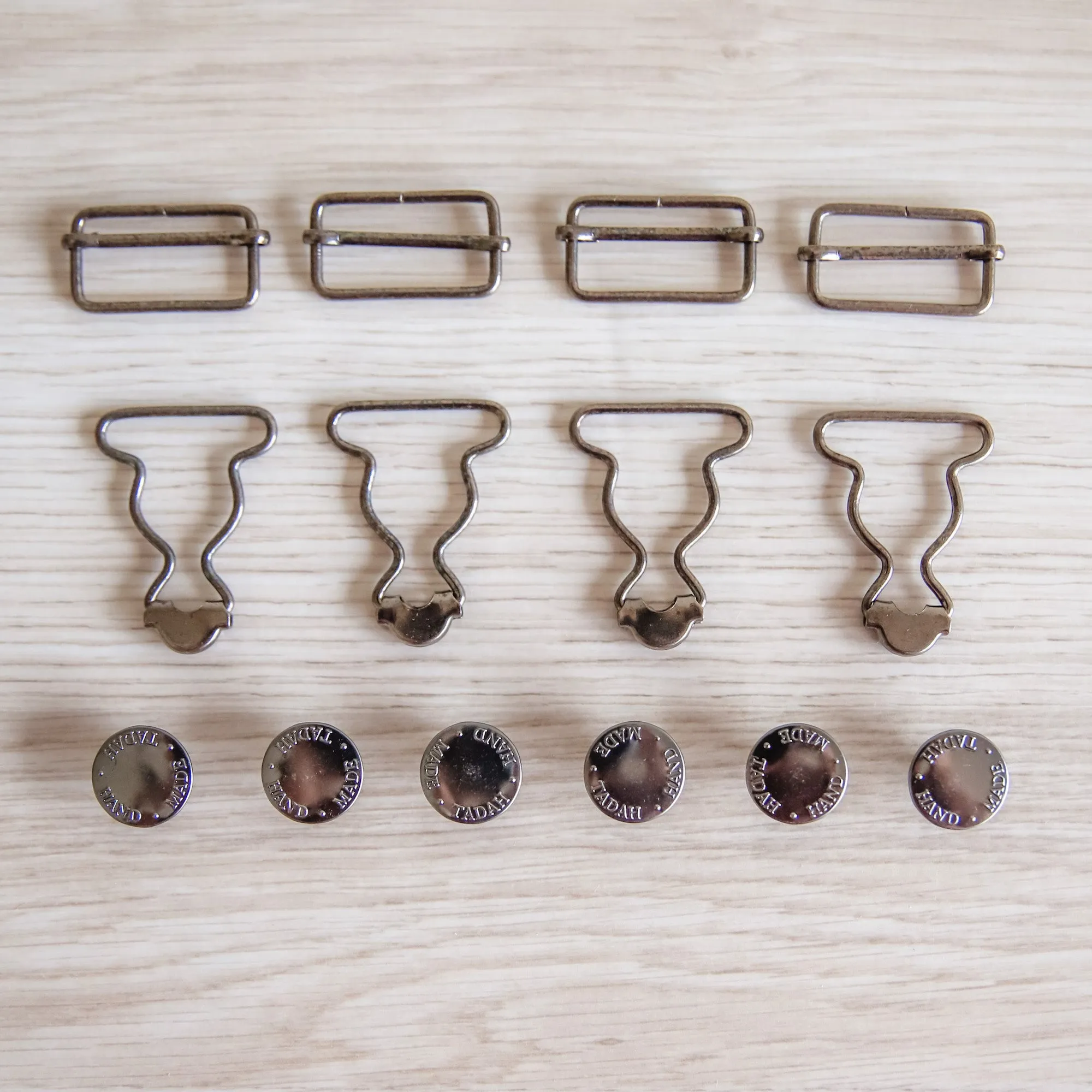 Overalls Hardware Kit ~ 28mm ~ Baby size