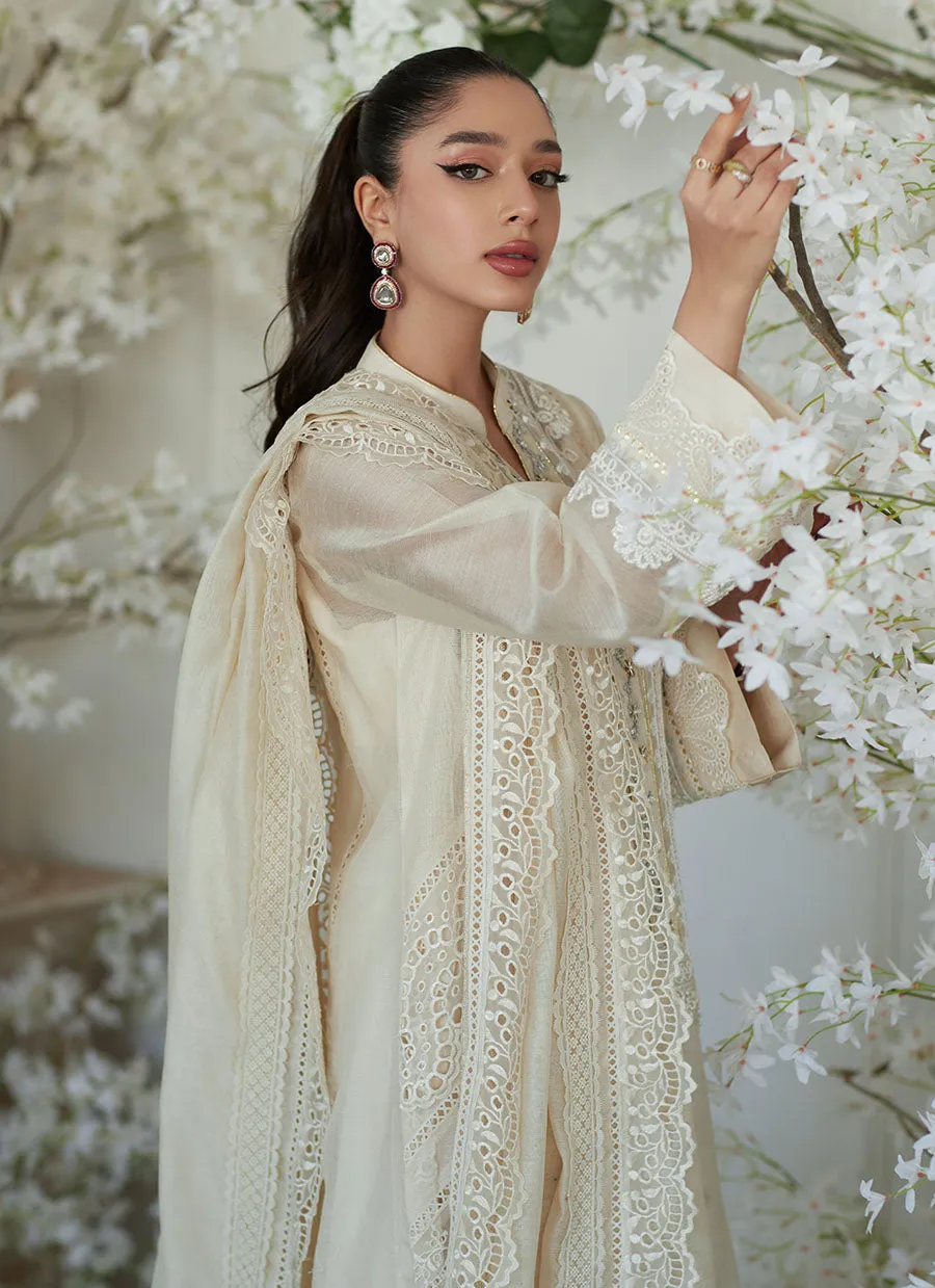 Paige Ivory Shirt and Dupatta