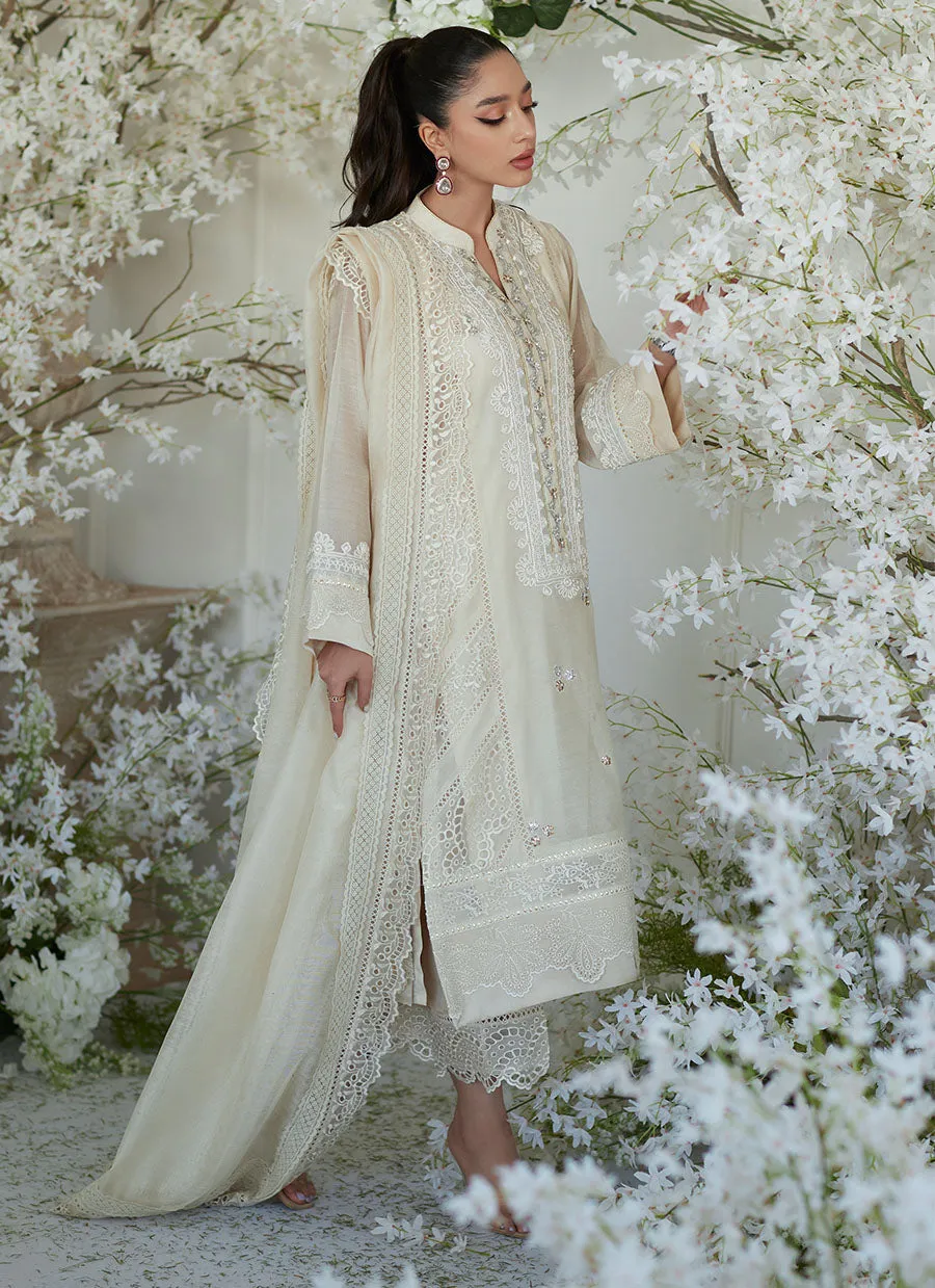 Paige Ivory Shirt and Dupatta