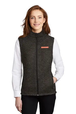 Port Authority Ladies Sweater Vest, Black Heather [Fooda]