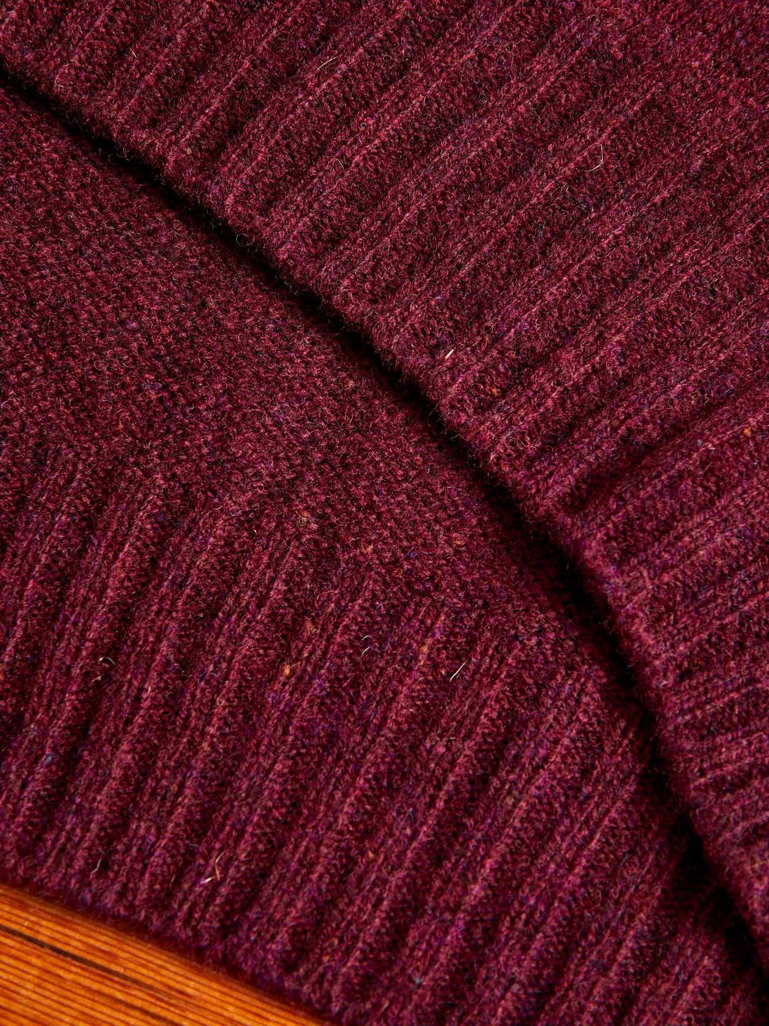 "Birth of the Cool" Wool Sweater in Bordeaux