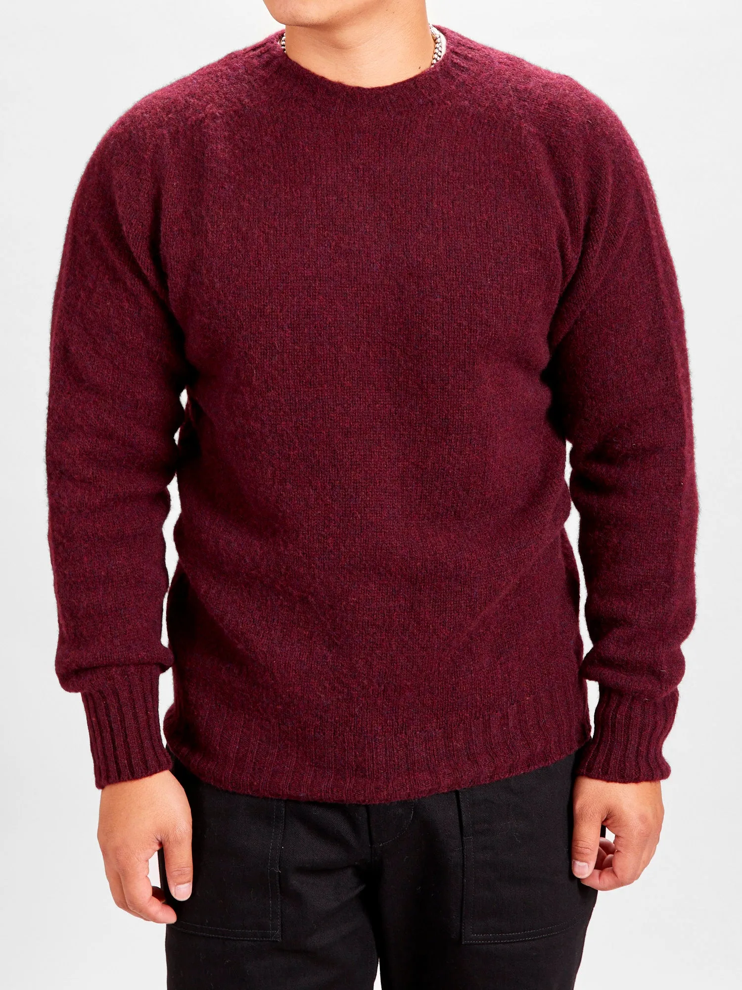 "Birth of the Cool" Wool Sweater in Bordeaux