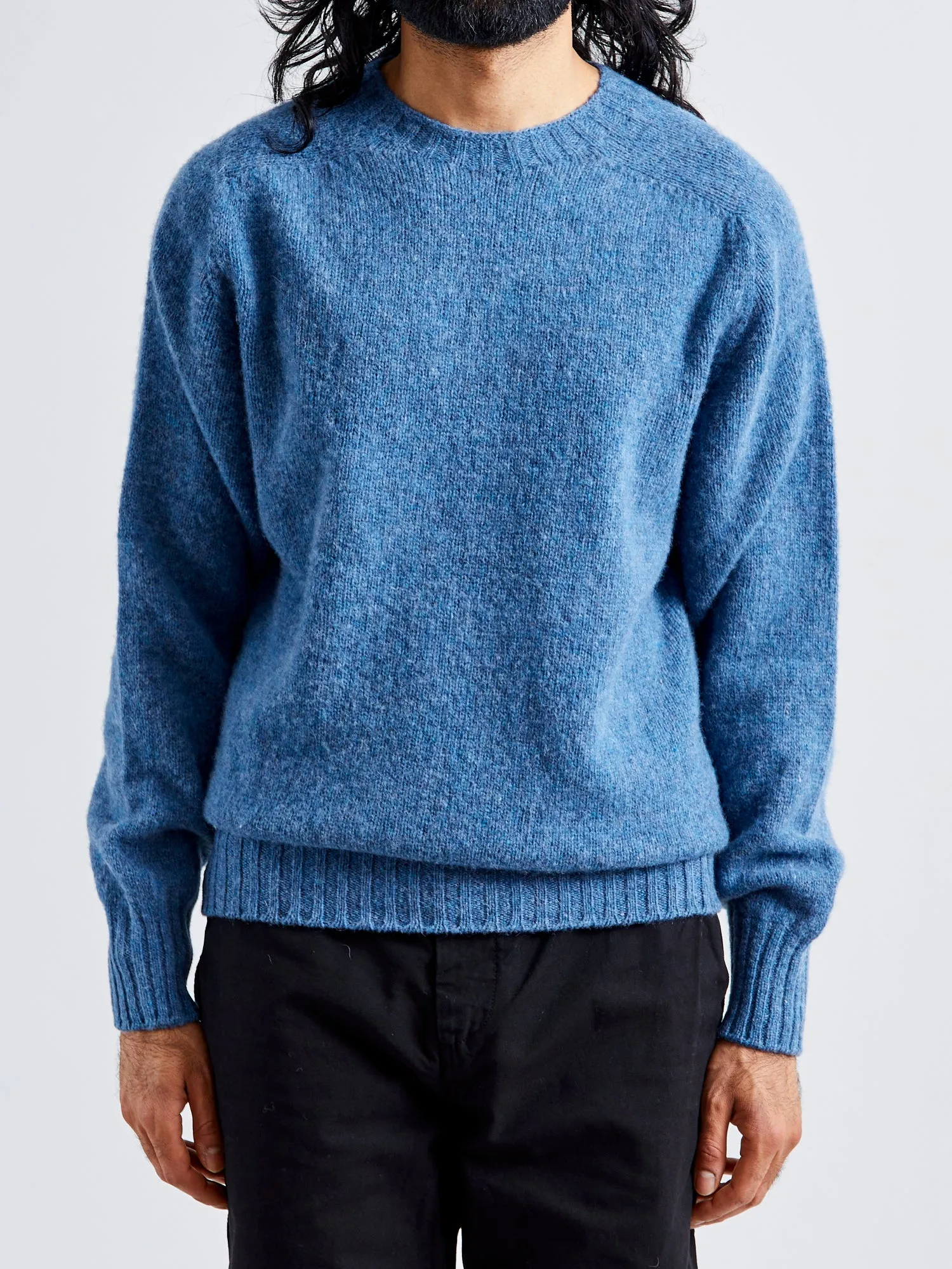 "Birth of the Cool" Wool Sweater in Paradise Blue