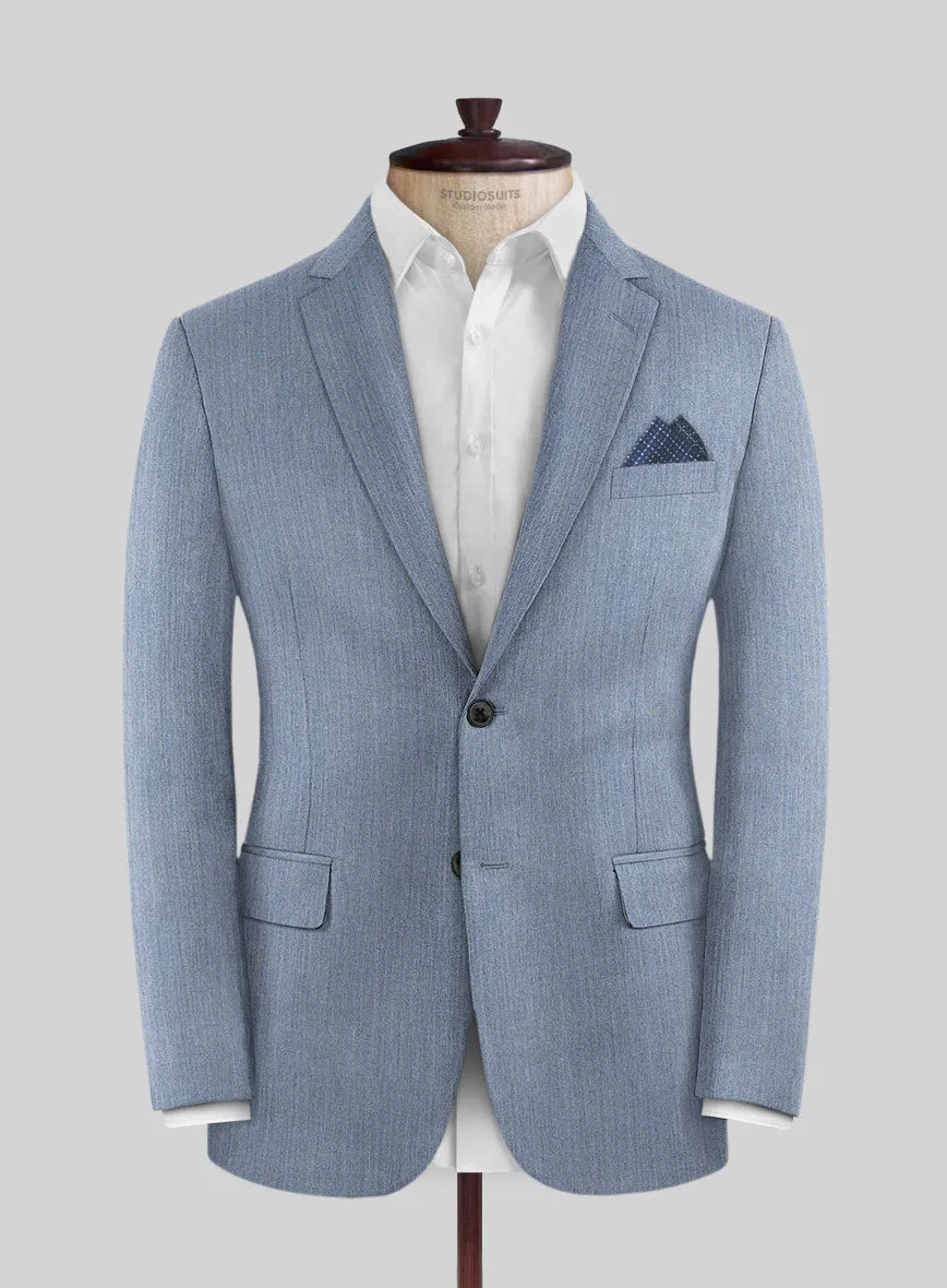 Reda Denim Light Blue Wool Jacket