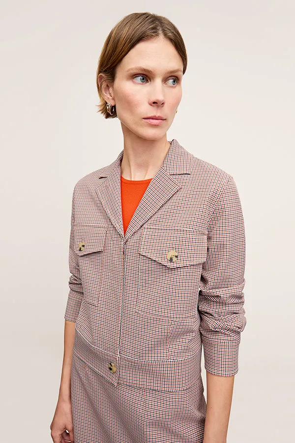 Rhoda Jacket - Stretch Twill :: Mini Check