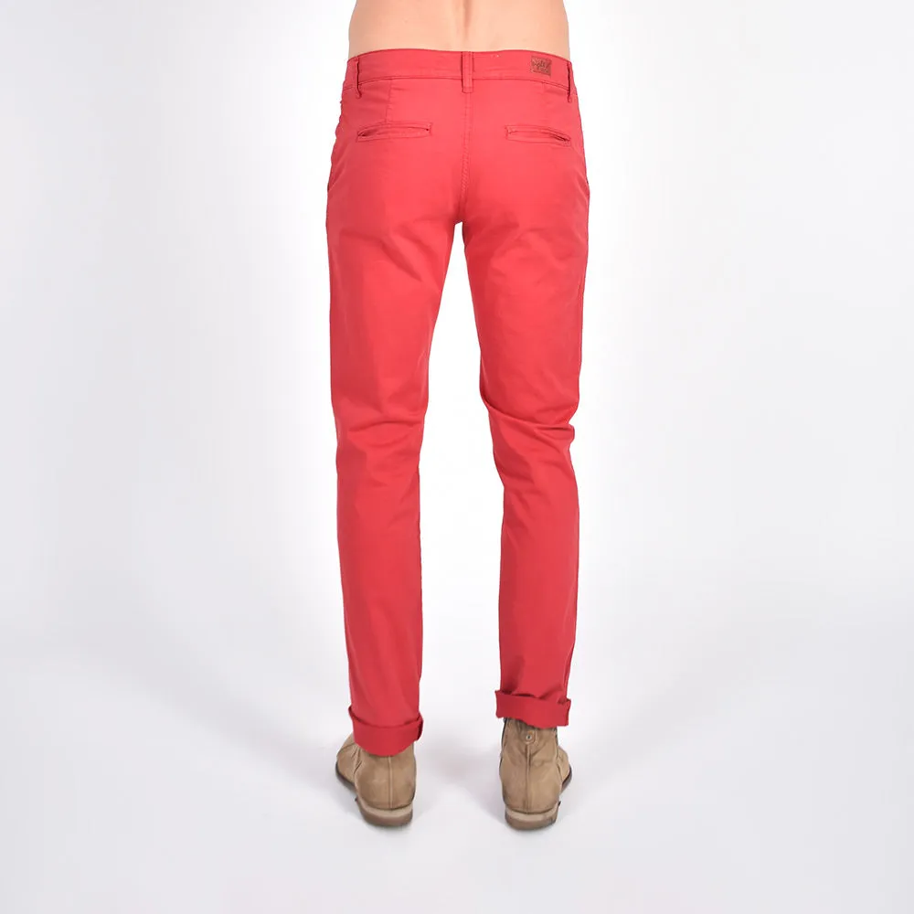 Slim Fit Chino Pants - Ruby Red