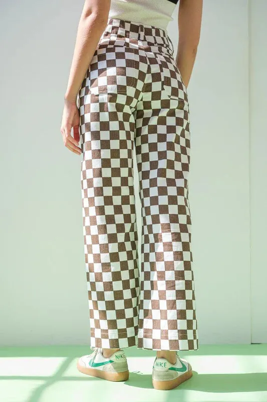 Think Again Checkered Trousers