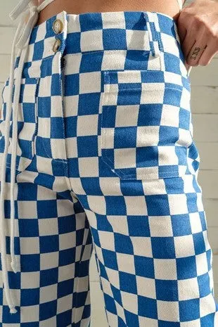 Think Again Checkered Trousers