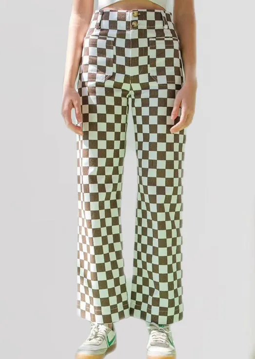 Think Again Checkered Trousers