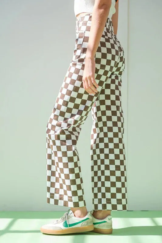 Think Again Checkered Trousers