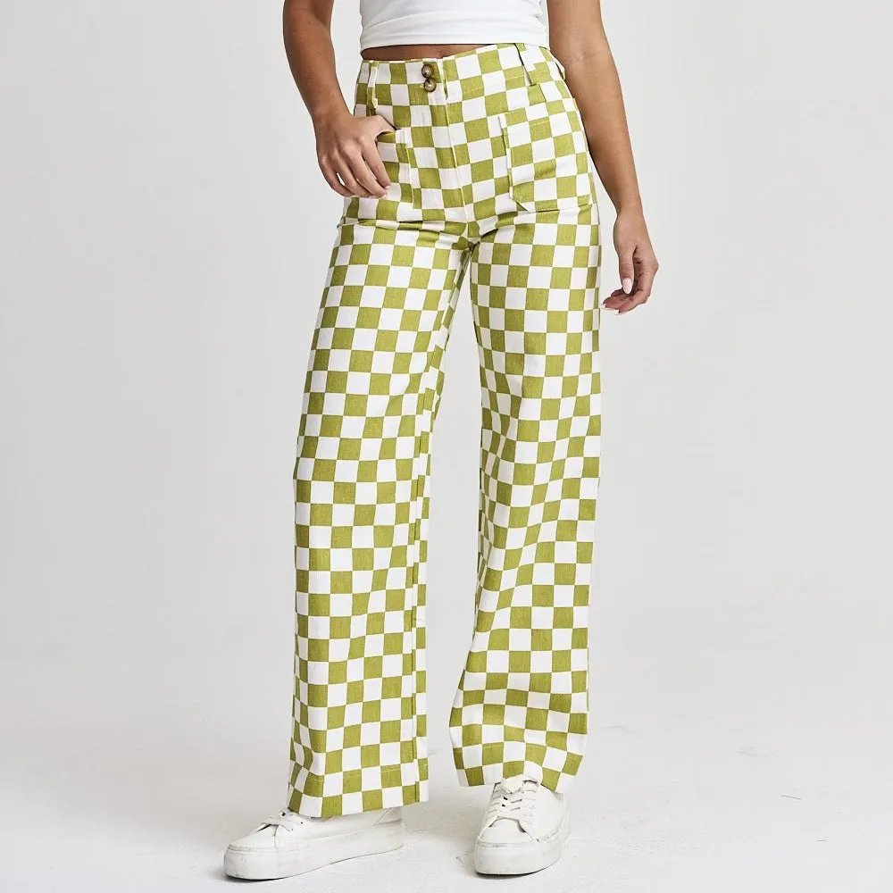 Think Again Checkered Trousers